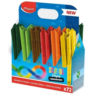 Maped crayon de couleur color'peps 20 crayons de couleur + 4 fluo