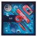 Set di Cancelleria Milan Edition Box  6 Pezzi Azzurro Rosso