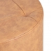 Pouf Marron Cuir synthétoqie 38 x 38 x 42 cm DMF