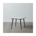 Stranska miza 55 x 55 x 45 cm Črna Bela Marmor Železo