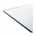 Matsalsbord 140 x 80 x 75 cm Glas Svart Metall