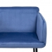 Fauteuil Tissu Synthétique Bleu Métal