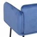 Fauteuil Tissu Synthétique Bleu Métal