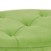 Pouf 80 x 80 x 46 cm Tissu Synthétique Métal Vert