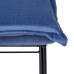 Pehmustettu istuin Synteettinen kangas Sininen Metalli 40 x 40 x 35 cm