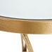 Postranný stolík 48 x 48 x 62 cm Sklo Zlatá Kov