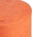 Pouf Rouge foncé Cuir synthétoqie 38 x 38 x 42 cm DMF