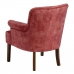 Fauteuil 77 x 64 x 88 cm Tissu Synthétique Bois Rouge foncé