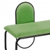 Banquette 110 x 40 x 68 cm Tissu Synthétique Métal Vert