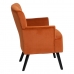 Fauteuil 63 x 50 x 83 cm Tissu Synthétique Bois Orange