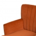 Fauteuil 63 x 50 x 83 cm Tissu Synthétique Bois Orange