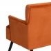 Fauteuil 63 x 50 x 83 cm Tissu Synthétique Bois Orange