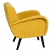 Armchair 72 x 71 x 81 cm Synthetic Fabric Wood Yellow