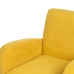 Armchair 72 x 71 x 81 cm Synthetic Fabric Wood Yellow