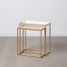 Postranní stolek 53 x 27 x 58,5 cm Zlatá Krém
