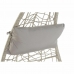 Fotel wiszący ogrodowy DKD Home Decor 82 x 75 x 125 cm Metal rattan syntetyczny Jasnoszary (82 x 75 x 125 cm)