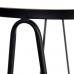 Mobilier pentru Hol 107 x 35,5 x 79 cm Geam Negru Metal (2 Unități)