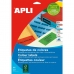 Етикети за принтер Apli Зелен 20 Листи 210 x 297 mm