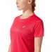 Дамска тениска с къс ръкав Asics Core Пурпурно Червено