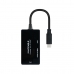 Adapter USB C v VGA/HDMI/DVI NANOCABLE 10.16.4301-ALL 20 cm Črna 4K Ultra HD