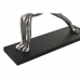 Figura Decorativa DKD Home Decor 33 x 10 x 35 cm Prateado Preto Índio Yoga (3 Unidades)