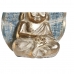 Dekorativ Figur DKD Home Decor 12,4 x 5,6 x 17,7 cm Blå Buddha Turkis Orientalsk Strippet ned (2 enheter)