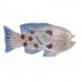 Deko-Figur DKD Home Decor 40 x 5 x 18 cm natürlich Blau Fisch Mediterraner