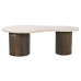 Mesa de Centro DKD Home Decor Bege Catanho escuro Pedra Madeira de mangueira 120 x 70 x 42 cm