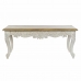 Dining Table DKD Home Decor Aged finish White Multicolour Natural Wood Mango wood 120 x 61 x 49 cm