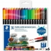 Marker tollkészlet Staedtler Design Journey Dupla végű 36 Darabok Többszínű (6 egység)