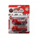 Camion de Pompieri Frecare/fricţiune Roșu Multicolor 26 x 19 cm