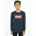 Langærmet T-shirt til Børn Levi's Batwing Mørkeblå