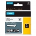 Cinta laminada para máquinas rotuladoras Dymo Rhino Preto Branco (5 Unidades)