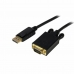 Adapter DisplayPort v VGA Startech DP2VGAMM10B 3 m Črna