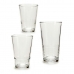 Glassæt 41015 Gennemsigtig Glas 6 x (51 cl) / 6 x (34 cl) / 6 x (23 cl)