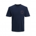 T-shirt à manches courtes homme Jack & Jones JJSUNSET TEE SS CREW NECK 12221013 Blue marine