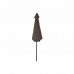 Parasol DKD Home Decor Castanho Preto Poliéster Aço (300 x 300 x 250 cm)