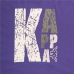 Vīriešu Krekls ar Īsām Piedurknēm Kappa Sportswear Logo Violets