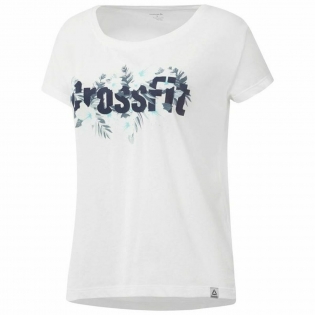 Kortærmet T-shirt til Reebok Floral Crossfit | Køb til engrospriser