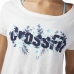 Camisola de Manga Curta Mulher Reebok Floral Easy Crossfit Branco