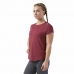 Damen Kurzarm-T-Shirt Reebok Work Mesh Dunkelrot