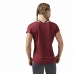 Camiseta de Manga Corta Mujer Reebok Work Mesh Rojo Oscuro