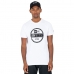 Heren-T-Shirt met Korte Mouwen New Era  Essential Visor Sticker Wit