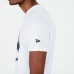 Camisola de Manga Curta Homem New Era  Essential Visor Sticker Branco