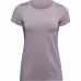 Naisten T-paita Under Armour HeatGear Purppura