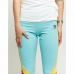 Leggings Sportivo da Donna Adidas  High-Waisted Acquamarina