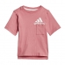 Zestaw Sportowy dla Dzieci Adidas Badge of Sport Summer Koral