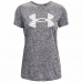 Tricou cu Mânecă Scurtă Femei Under Armour Tech Twist Gri