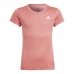 Børne Kortærmet T-shirt Adidas Aeroready Laksefarvet