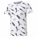 Child's Short Sleeve T-Shirt Puma AOP White